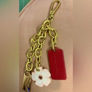 Authentic Rose gold and gold tone COACH charm